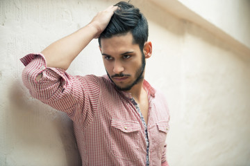 Fashion portrait of young man