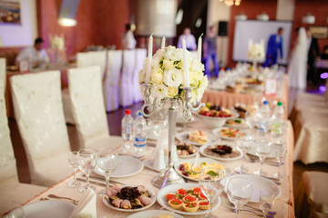 edding decoration table flowers marriage