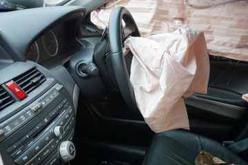 Car accident, insurance concept.