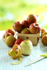 Juicy apples, close-up