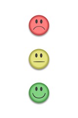 Bewertungs-set Smileys