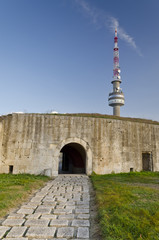 Fototapeta na wymiar Medjit Tabia one old fortification stronghold near Silistra