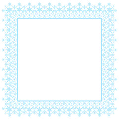 snowflakes frame