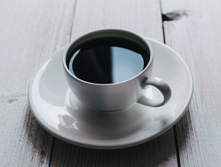 cup of coffee on the table