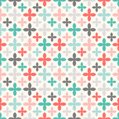 Floral vector seamless pattern. Endless texture