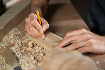Carpenter at work