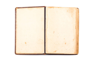 Naklejka premium Open Book blank on white