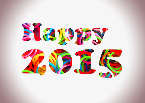 Happy 2015 colorful loom bands multi color