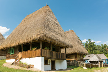 Fototapeta na wymiar Traditional Romanian Farm House In Country Village