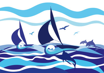 Sailing boats