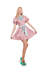 Naklejka premium Woman in fashion clothing concept