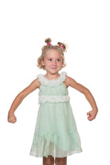 Little girl with blond hair