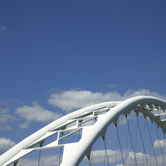 Modern white bridge