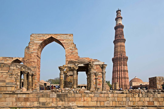 Qutub Minar Tower in New Delhi