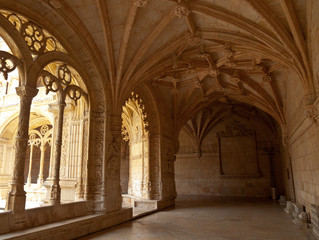 Jeronimos Monastery Cloister arcade corner