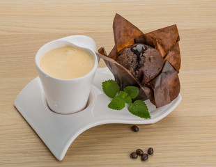Coffee with muffin