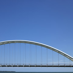 Modern white bridge
