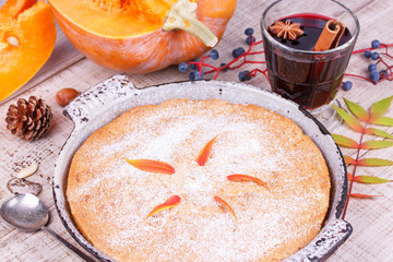 Homemade pumpkin cake