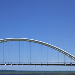 Modern white bridge