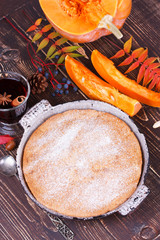 Homemade pumpkin cake