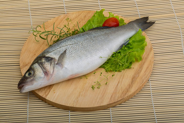 Raw seabass