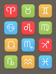 Zodiac icon for web or mobile. Vector