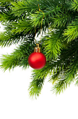 Christmas decoration isolated on the white