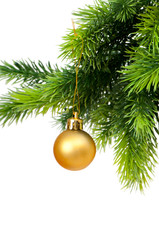 Christmas decoration isolated on the white