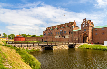Walls of Malmo castle in Sweden