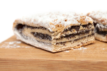 poppyseed cake isolated