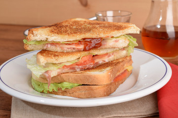 TOST DI PANCARRE CON SALAME E FORMAGGIO