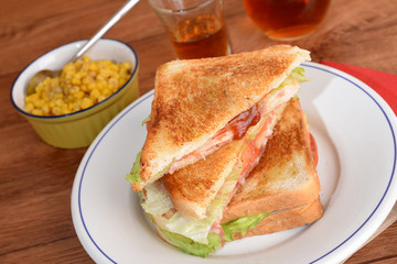 TOST DI PANCARRE CON SALAME E FORMAGGIO