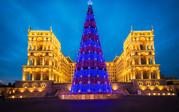 Baku - JANUARY 3, 2014: Government House on January 3 in Azerbai