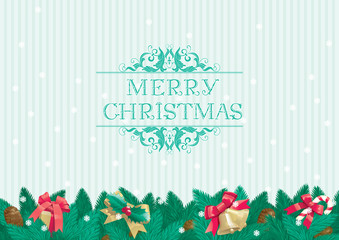 Vector background of  decorations and text 