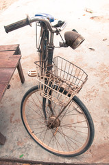 detail of old bicycle