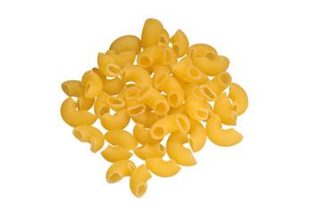 Pasta on white