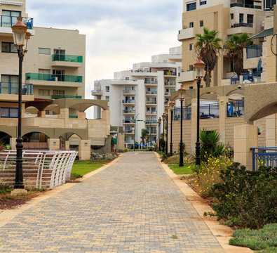 The seaside residential area in Ashkelon