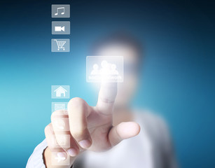 social network structure in  hand