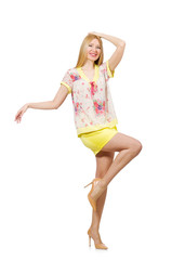 Woman in fashion clothing concept