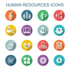 human resources long shadow icons
