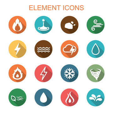 element long shadow icons