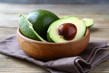 Fresh avocado in a bowl