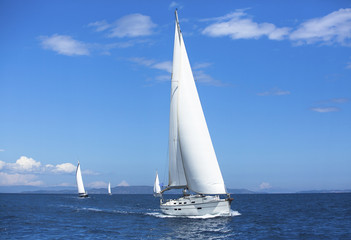 Obraz premium Sailing. Yachting. Luxury yachts.