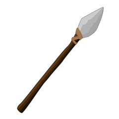 spear isolated illustration