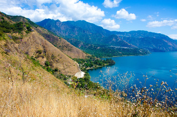 Shore at Lake Atitlan in Guatemala 
