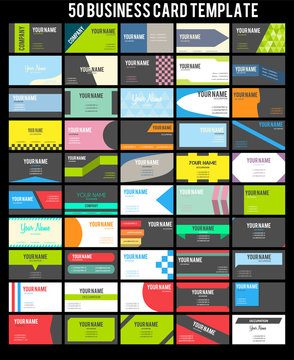 50 Business Card Template Collection