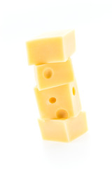 Cheese isolated on white