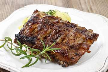 Ribs with honey
