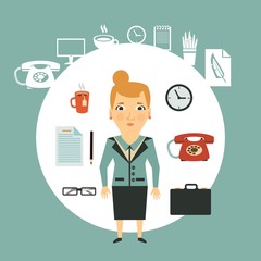 secretary illustration