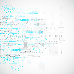 Abstract technology business template background. Vector